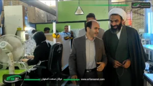 بازدید فرماندار خمینی شهر و جناب آقای آیت الله نقد علی نماینده مجلس شورای اسلامی