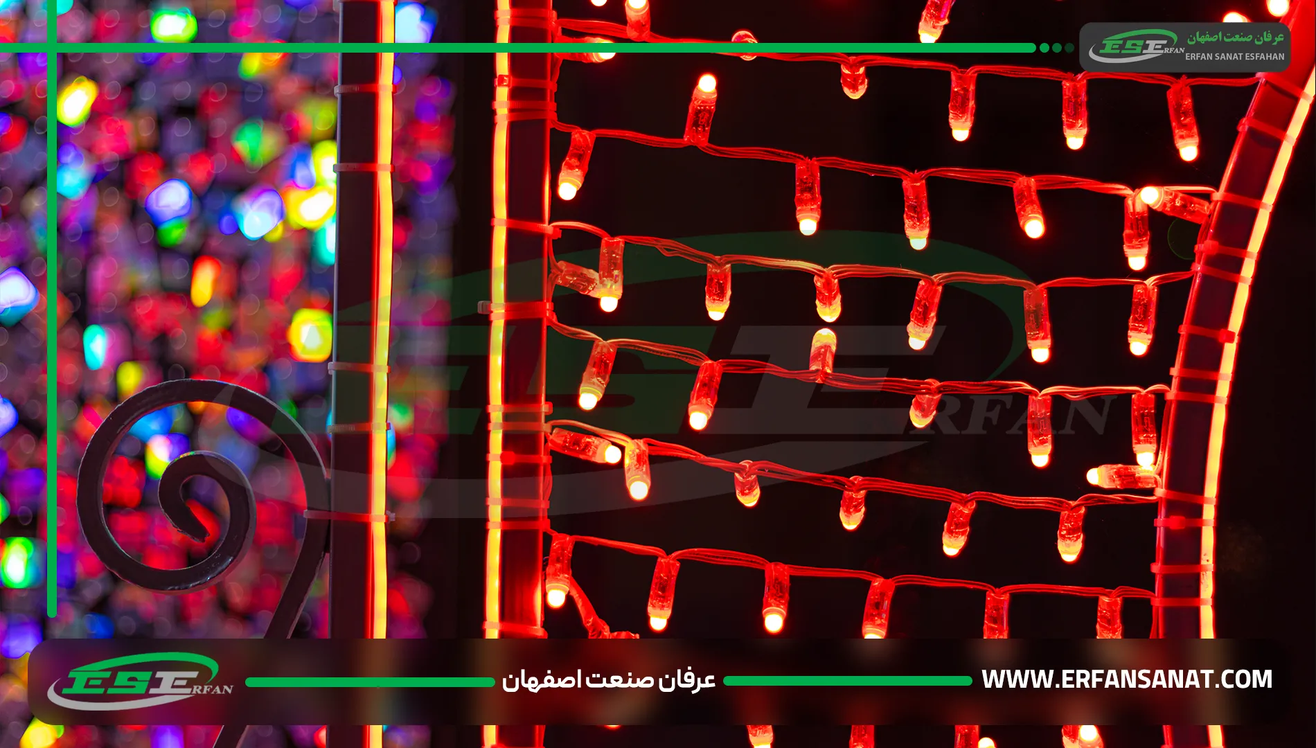 قاب عکاسی هوشمند تعاملی | کنترل نورپردازی در عکاسی 7 ریسه انگشتی استفاده شده در قاب عکاسی هوشمند